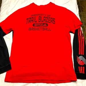 Adidas Portland Trailblazers 3in1 shirt combo.
